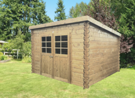 Tuinhuis Riom 2980 x 2380 wanddikte 28 mm