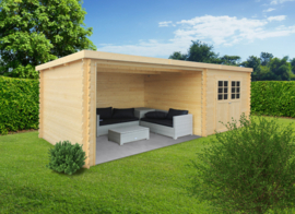 Tuinhuis Rohan 2980 + 3644 mm x 2980 mm wanddikte 28 mm
