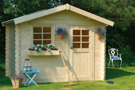 Tuinhuis Sologne 2980 x 2980 - 390 mm - wanddikte 28 mm