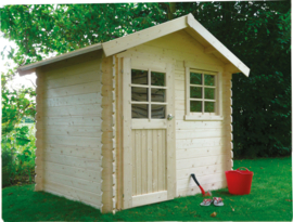 Tuinhuis Laval 2380 x 1980 -190mm - wanddikte 28 mm