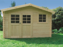 Tuinhuis Chimay 3580 x 2980 - 390 mm - wanddikte 28 mm