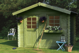 Tuinhuis Sologne 2980 x 2980 - 390 mm geimpregneerd -wanddikte 28 mm