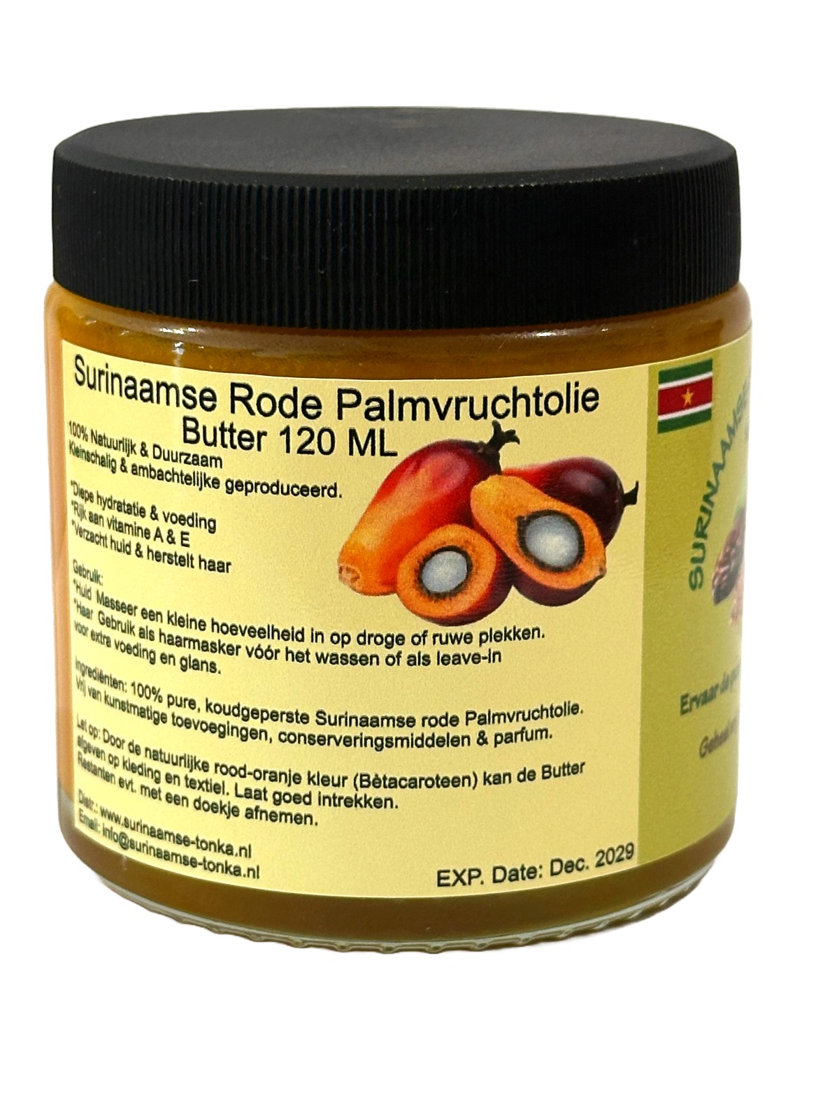 Surinaamse Rode Palmvruchtolie - Butter 120 ML Op=OP