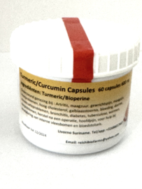 Turmeric/Kurkuma 60 x 500 mg capsules