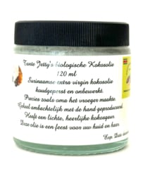 Surinaamse Extra Vierge  Kokosolie - 120 ML - by tante Jetty