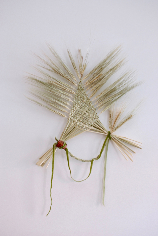 Corn dolly - Natural wheat triangle - SOLD