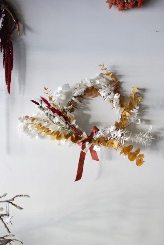 White oak and eucalyptus wreath -30-50cm- SOLD