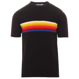 Madcap "Britpop Rainbow Stripe Knit Tee"