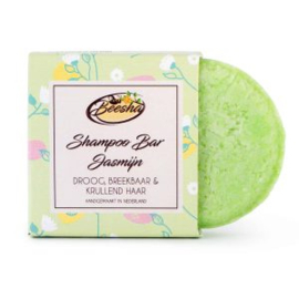 Beesha Shampoo Bar Jasmijn. Geschikt voor droog, breekbaar en krullend haar