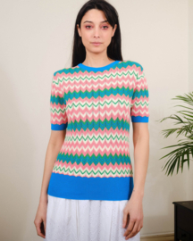 Prettty Vacant top "Chevron", Methyl Blue