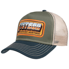 Stetson "Trucker Cap Chrome", olijfgroen