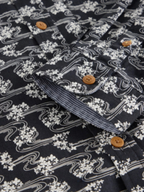 White Stuff "Floral Ripple Printed Shirt", black multi