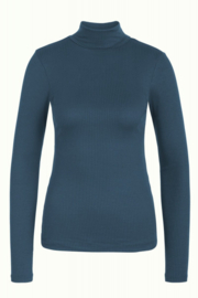 King Louie Rollneck Top Uni Rib Sailor Blue