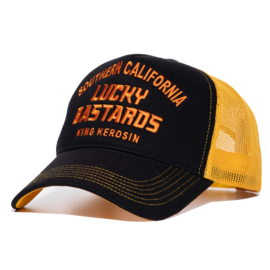 King Kerosin Trucker Cap "Southern Bastards", black & orange