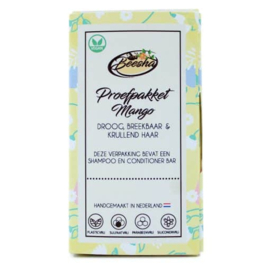 Proefpakket Mango Duo. Geschikt voor droog, breekbaar en/of gekruld haar