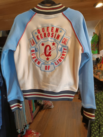 Queen Kerosin "College Raglan Sweet Jacket Queen of Liberty", ecru