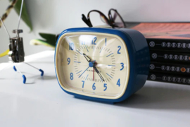 Kikkerland Retro Alarm klok, blauw