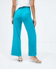 Surkana pantalon met riem, turqoise