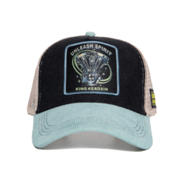 King Kerosin trucker cap "Unleash Spirit", Black&Blue