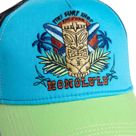 King Kerosin trucker cap "Honolulu", green&turquoise