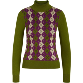 King Louie "Rollneck Top Briolette", Posey Green