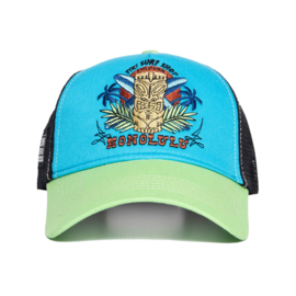 King Kerosin trucker cap "Honolulu", green&turquoise