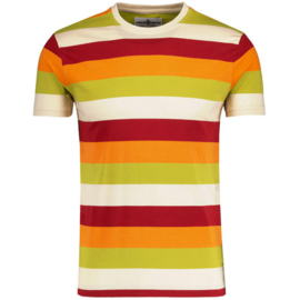 Madcap "Beatcomber Retro Surf Stripe T-shirt in McCartneys Tie"