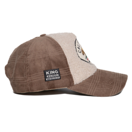 King Kerosin baseball cap "California", black&brown