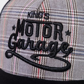 King Kerosin Trucker Cap "Motor Garage", zwart