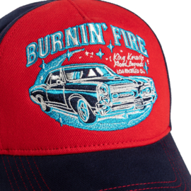 King Kerosin trucker cap "Burning Fire", Black&Red