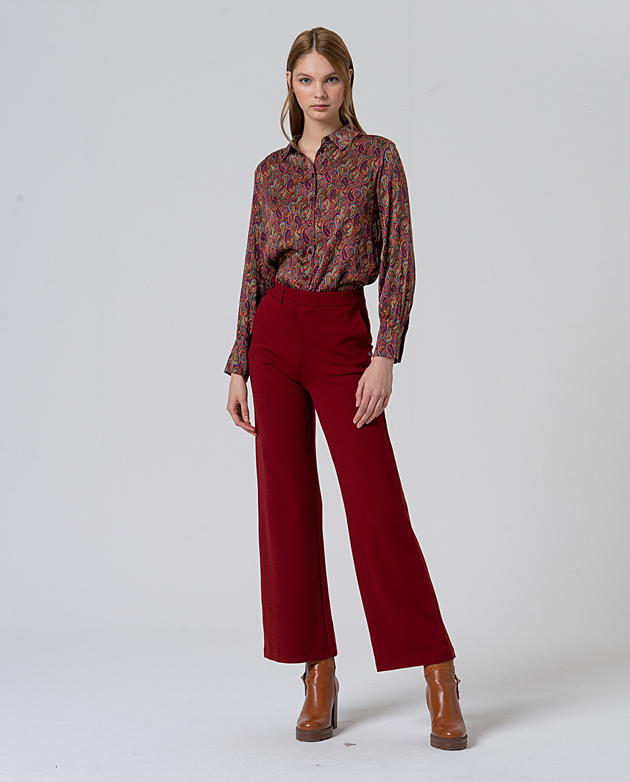 Surkana broek "Lena", english red