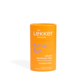 Lekker Company deodorant stick "Have Fun", mandarin lemon