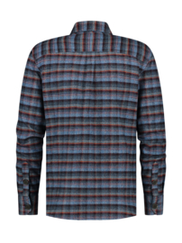 A fish named Fred "Overshirt brushed double check", light blue