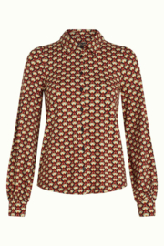 King Louie "Maisie Blouse Valet", Cabarnet Red