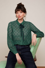 King Louie "Maisie Blouse Artiste Lace", Amazon Green