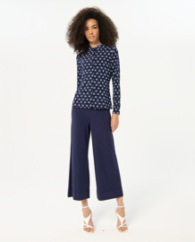 Surkana "Long Sleeve shirt", navy blue dots