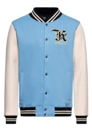King Kerosin "College Sweat Jacke Detroit Greaser", sky blue