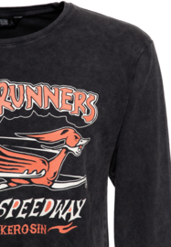 King Kerosin Longsleeve shirt "Roadrunner", shirt met lange mouw