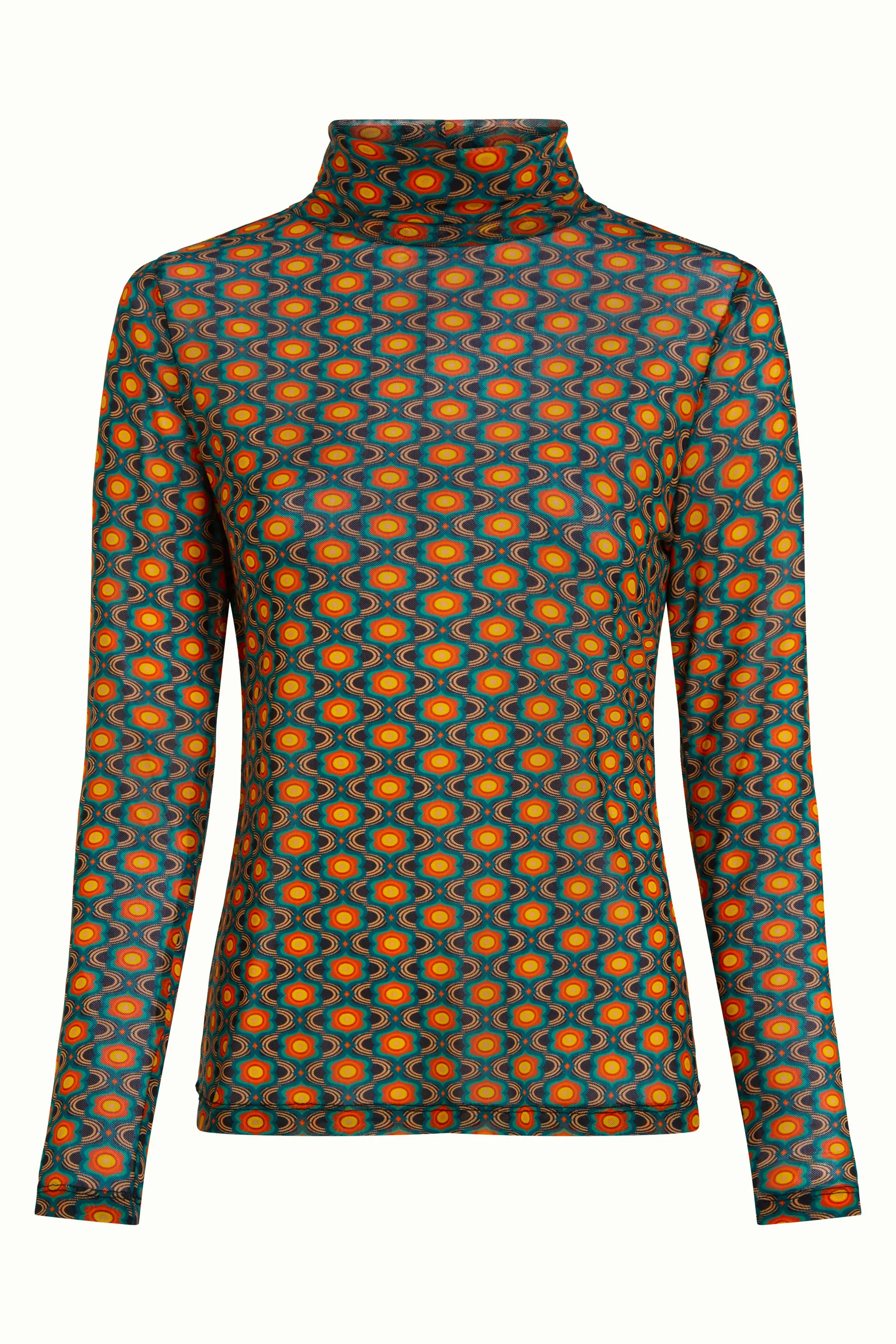 King Louie "Rollneck Top Duper Mesh", multi color