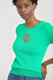 Hell Bunny "Love Heart Top", green