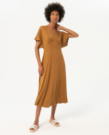 Surkana "Long Dress, bat sleeve", camel