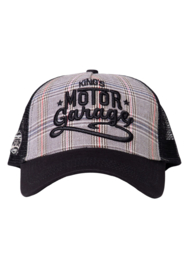 King Kerosin trucker cap "Motor Garage", black