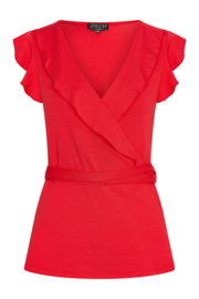 Zilch "Wrap Top", True Red