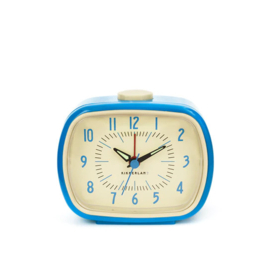 Kikkerland Retro Alarm klok, blauw