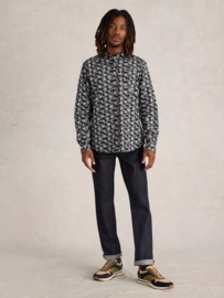 White Stuff "Floral Ripple Printed Shirt", black multi