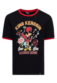 King Kerosin "T-shirt Vintage Ringer Beep Beep", black