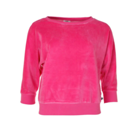 Chills and Fever velours top  'Sybille", pink