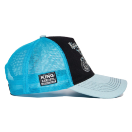 King Kerosin trucker cap "Ace Racer", Black & Blue