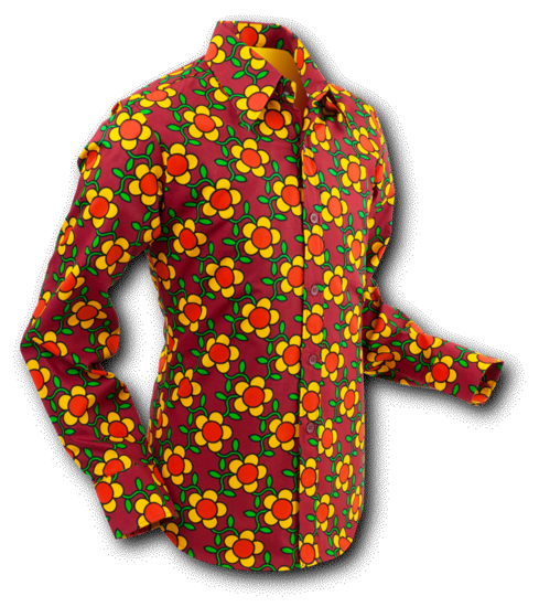 Chenaski blouse "Flowergrid", brown