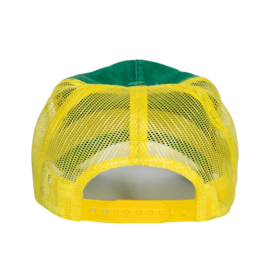 King Kerosin trucker cap "Garage Built", Green & Yellow